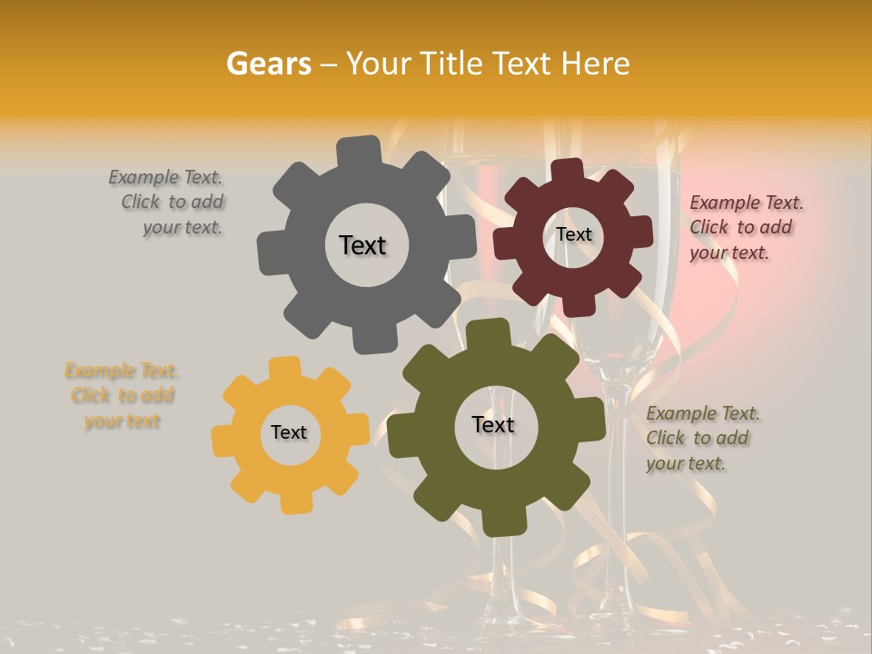 Ball Red Wine PowerPoint Template