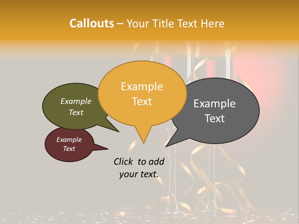 Ball Red Wine PowerPoint Template