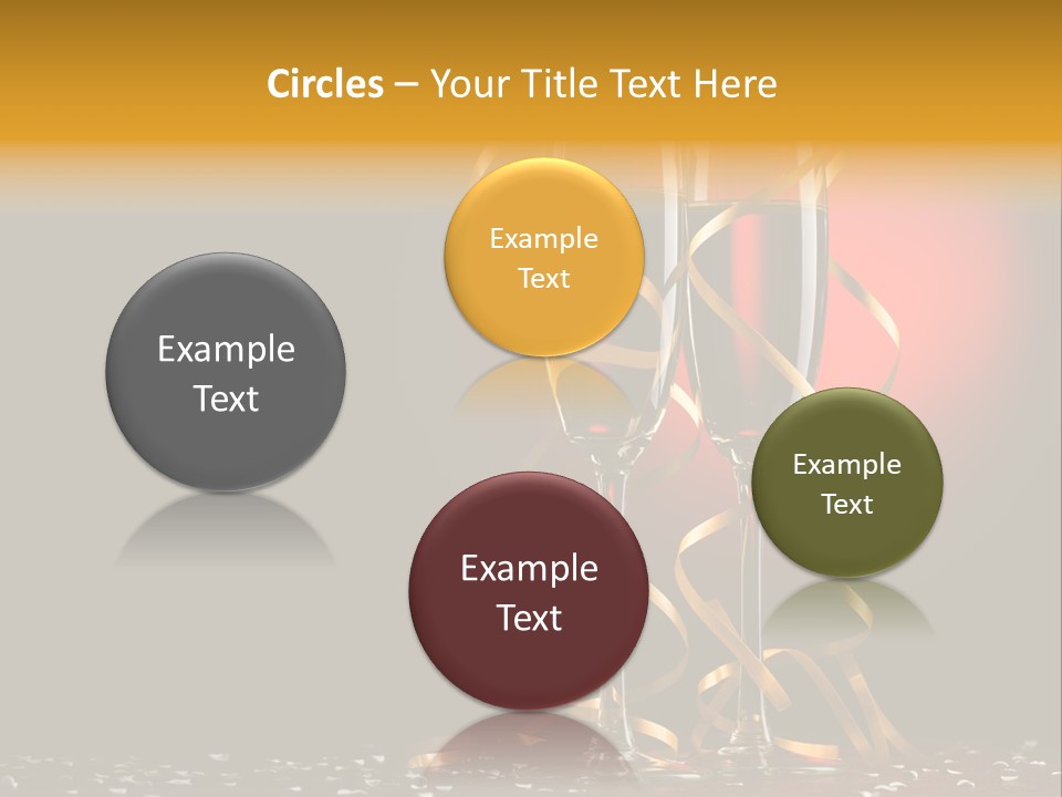 Ball Red Wine PowerPoint Template