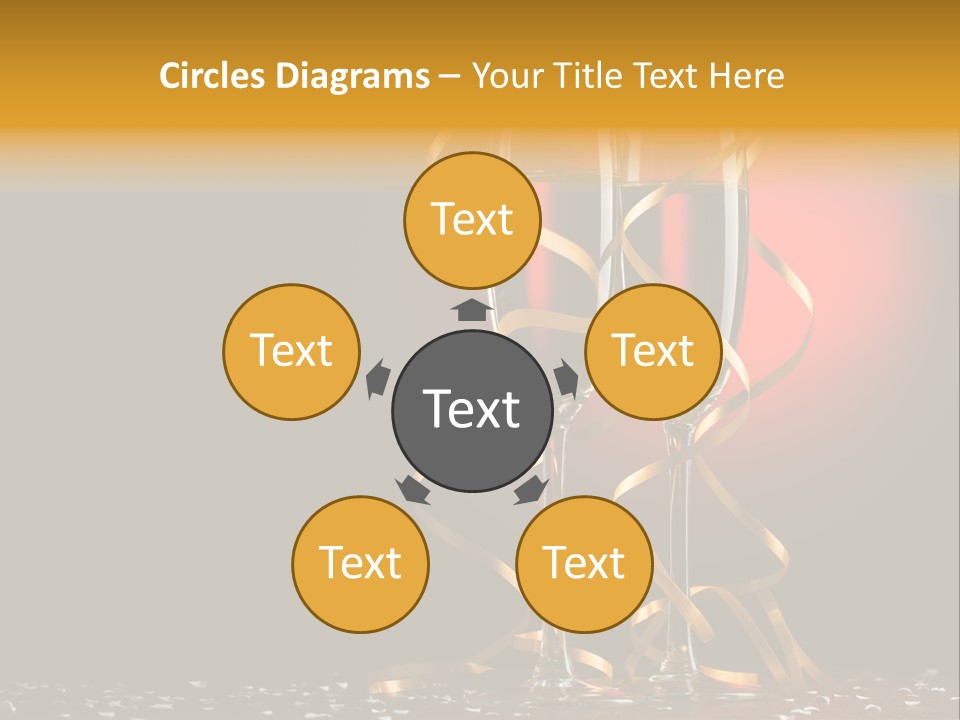 Ball Red Wine PowerPoint Template