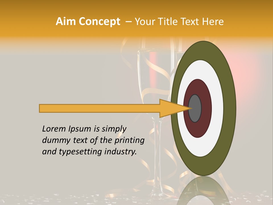 Ball Red Wine PowerPoint Template