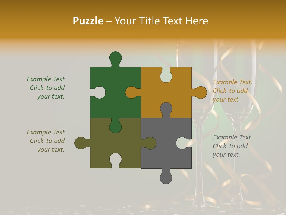 Confetti White Winter PowerPoint Template