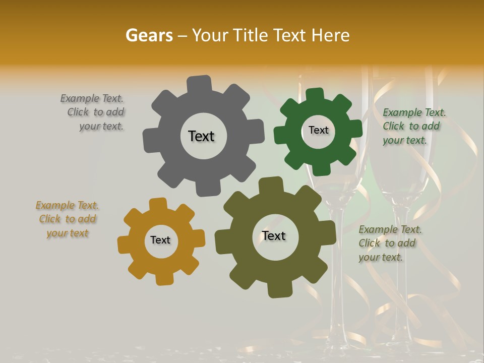 Confetti White Winter PowerPoint Template