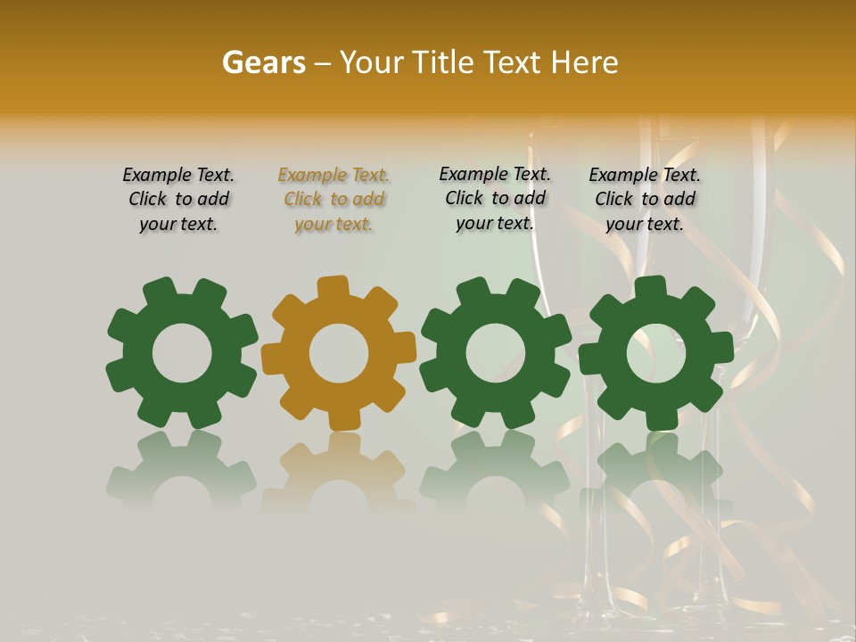 Confetti White Winter PowerPoint Template