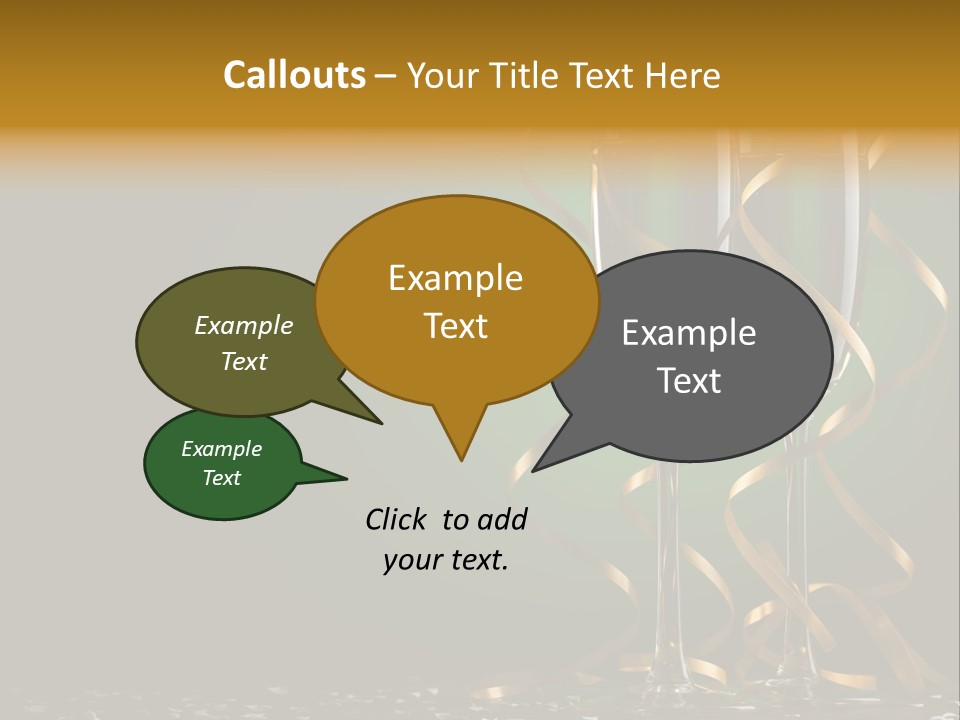 Confetti White Winter PowerPoint Template