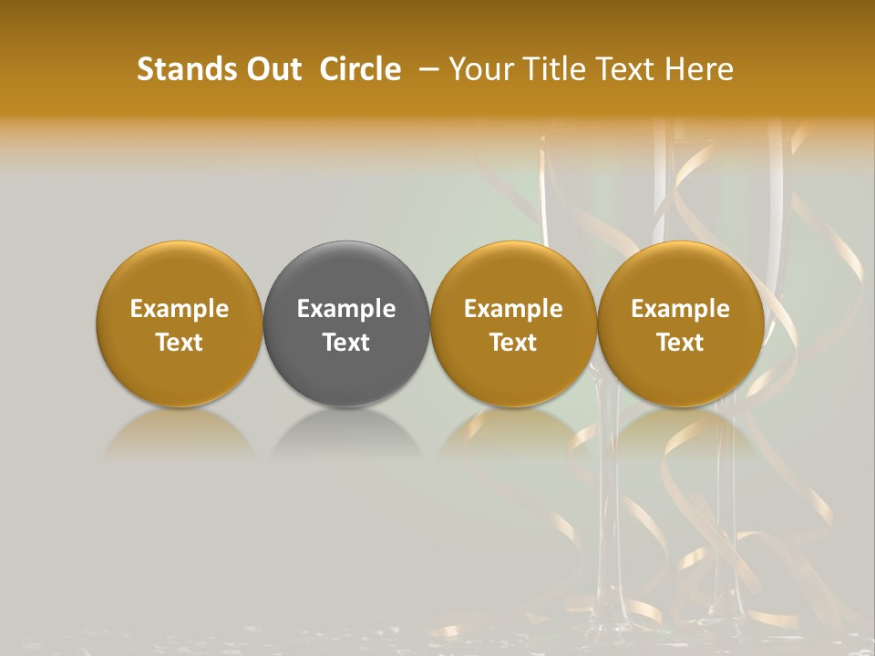 Confetti White Winter PowerPoint Template