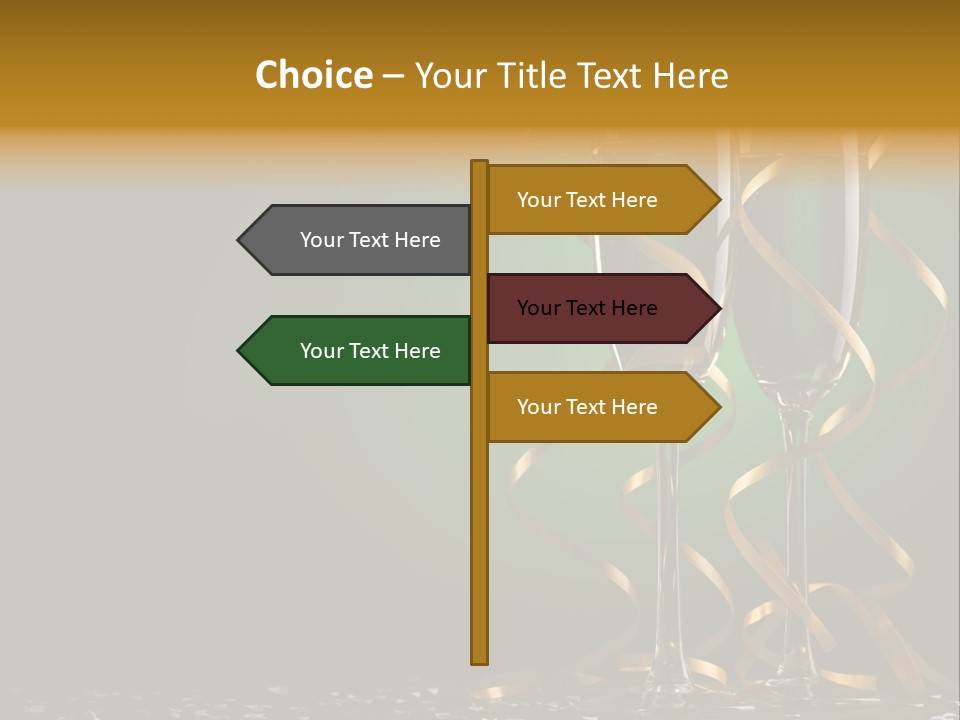 Confetti White Winter PowerPoint Template