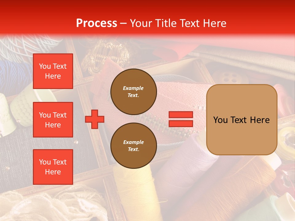 Tailor Scissors Green Blue PowerPoint Template