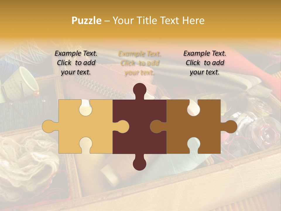 Twisted Thread Textile Processing Wood Box PowerPoint Template