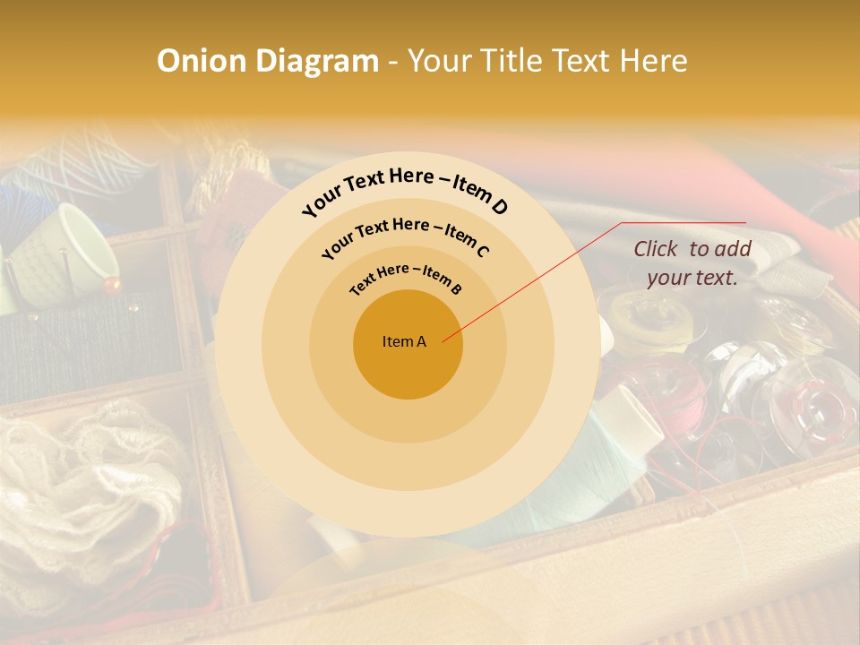 Twisted Thread Textile Processing Wood Box PowerPoint Template