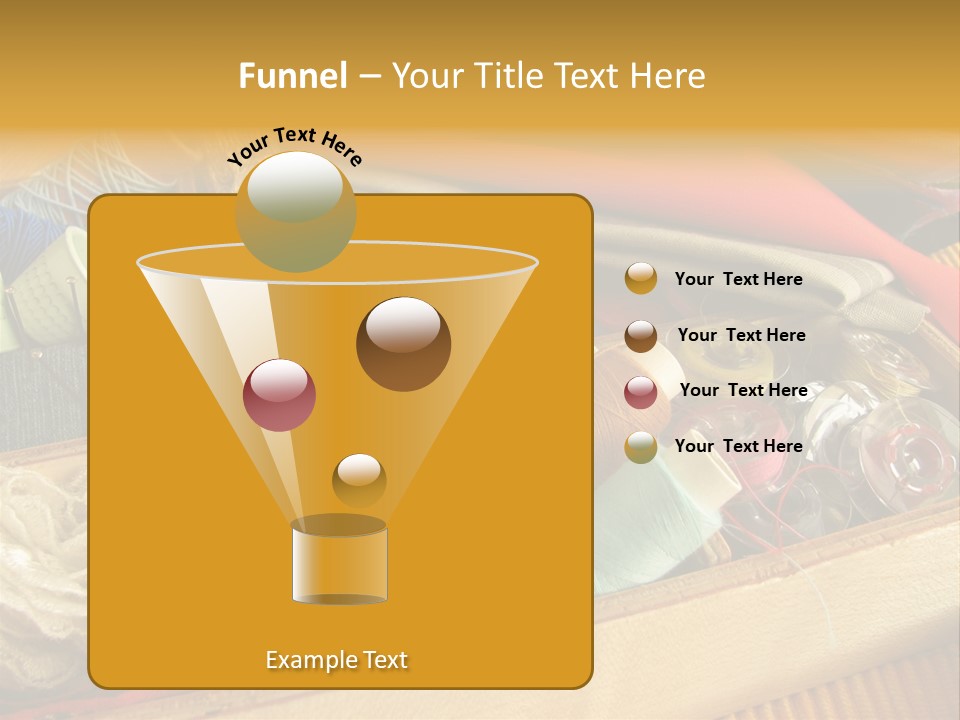 Twisted Thread Textile Processing Wood Box PowerPoint Template