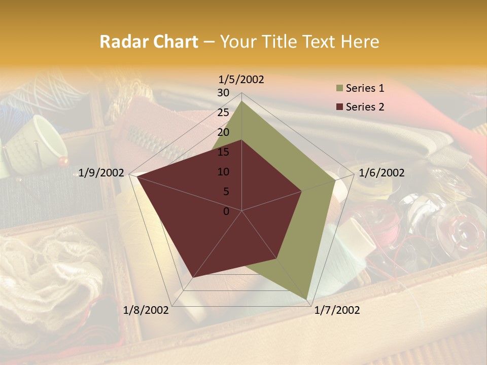 Twisted Thread Textile Processing Wood Box PowerPoint Template