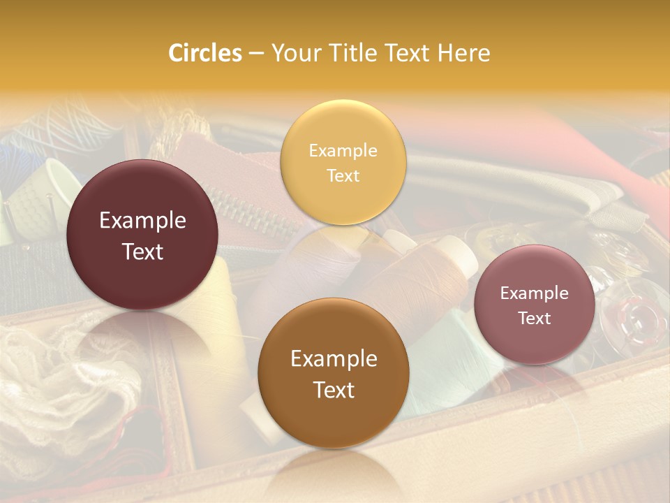 Twisted Thread Textile Processing Wood Box PowerPoint Template