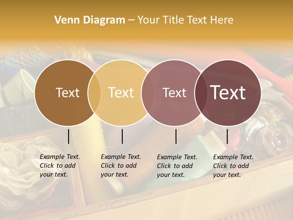 Twisted Thread Textile Processing Wood Box PowerPoint Template