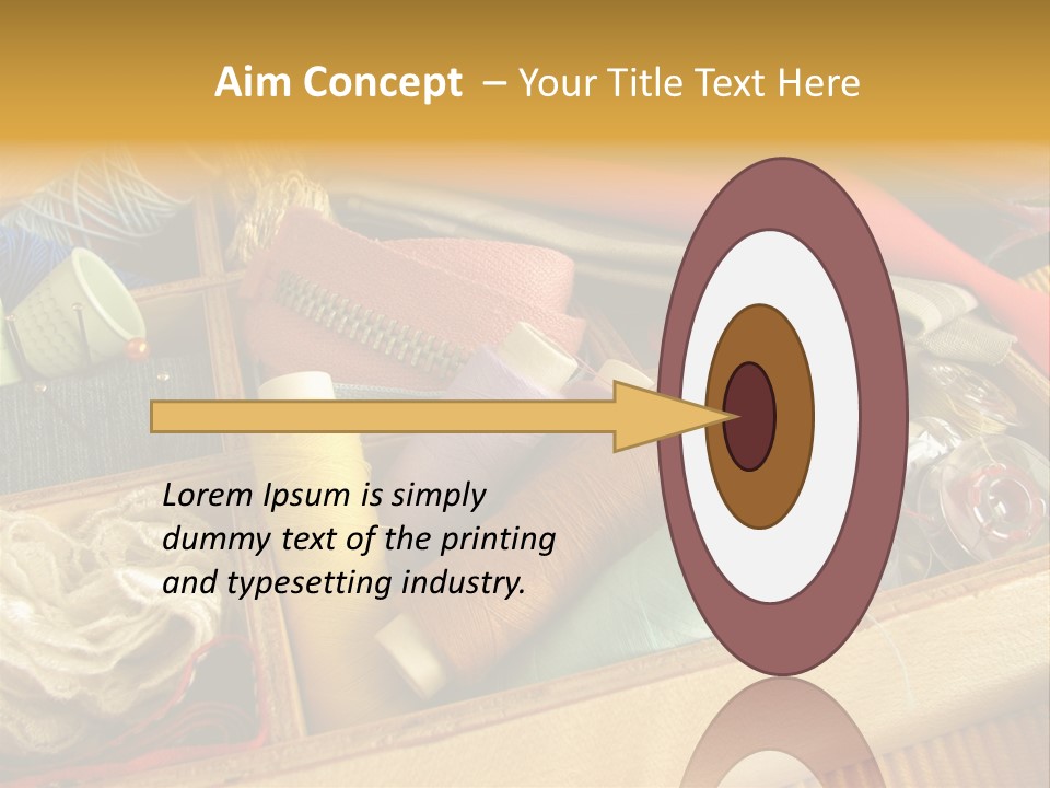 Twisted Thread Textile Processing Wood Box PowerPoint Template