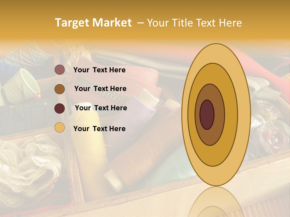 Twisted Thread Textile Processing Wood Box PowerPoint Template