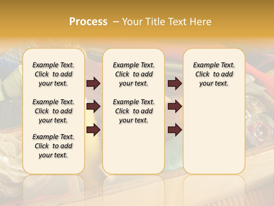 Twisted Thread Textile Processing Wood Box PowerPoint Template