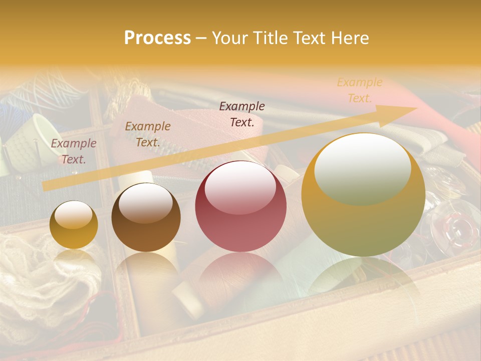 Twisted Thread Textile Processing Wood Box PowerPoint Template