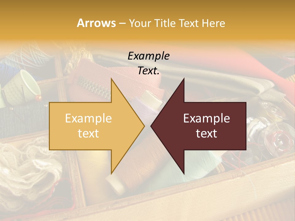 Twisted Thread Textile Processing Wood Box PowerPoint Template