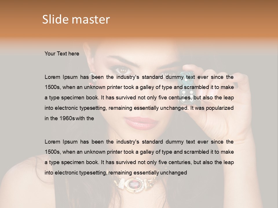 Debts Luck Gamble PowerPoint Template