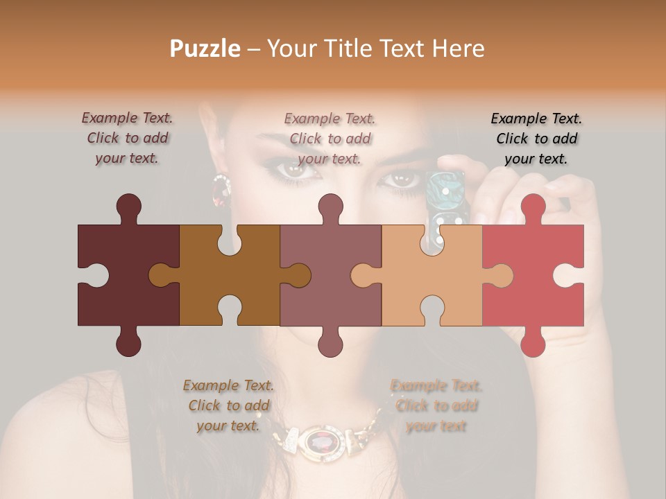 Debts Luck Gamble PowerPoint Template