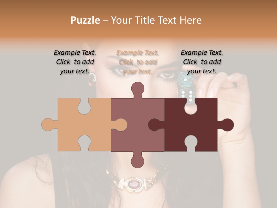 Debts Luck Gamble PowerPoint Template