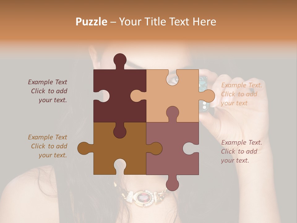 Debts Luck Gamble PowerPoint Template