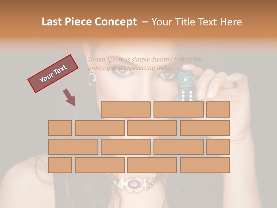 Debts Luck Gamble PowerPoint Template