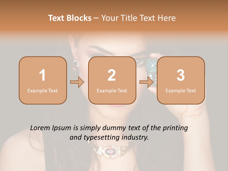 Debts Luck Gamble PowerPoint Template