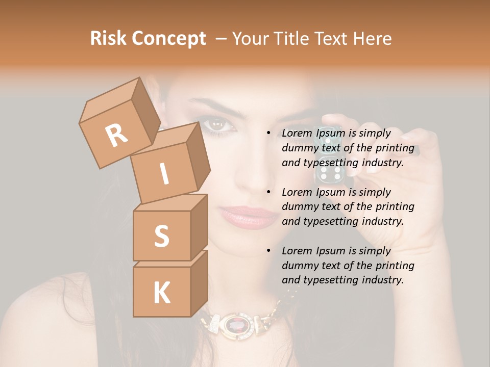 Debts Luck Gamble PowerPoint Template