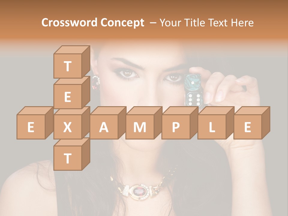 Debts Luck Gamble PowerPoint Template