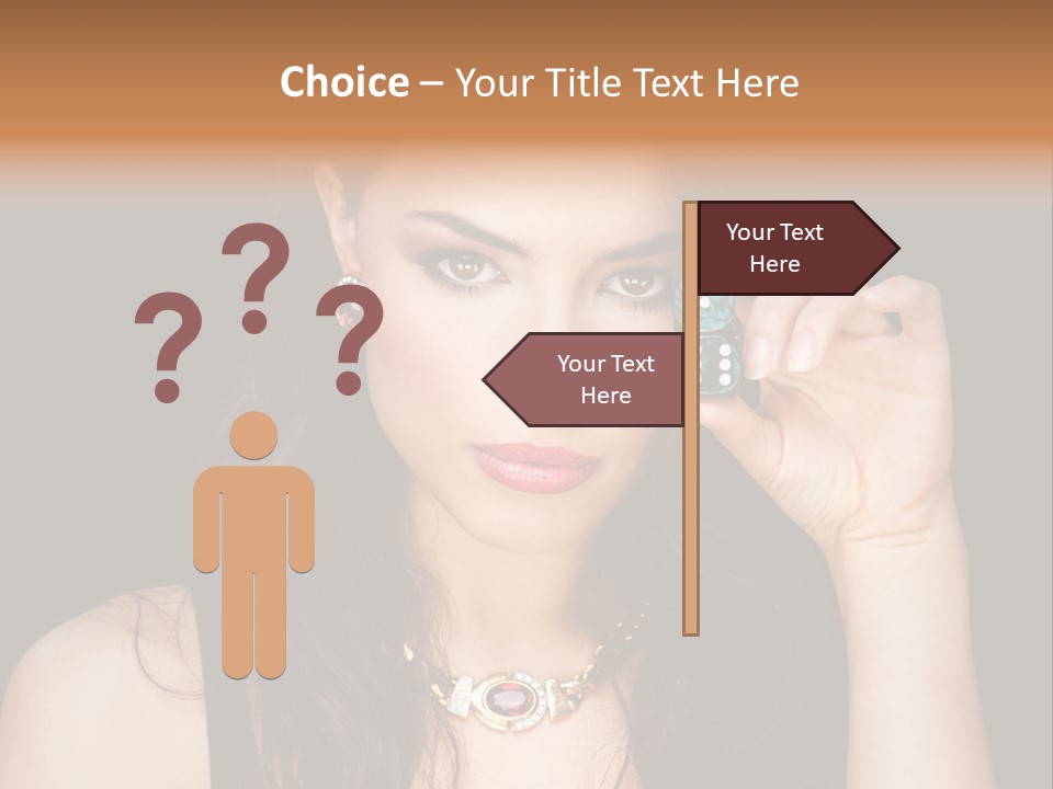 Debts Luck Gamble PowerPoint Template