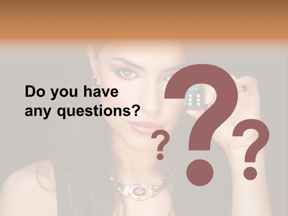 Debts Luck Gamble PowerPoint Template