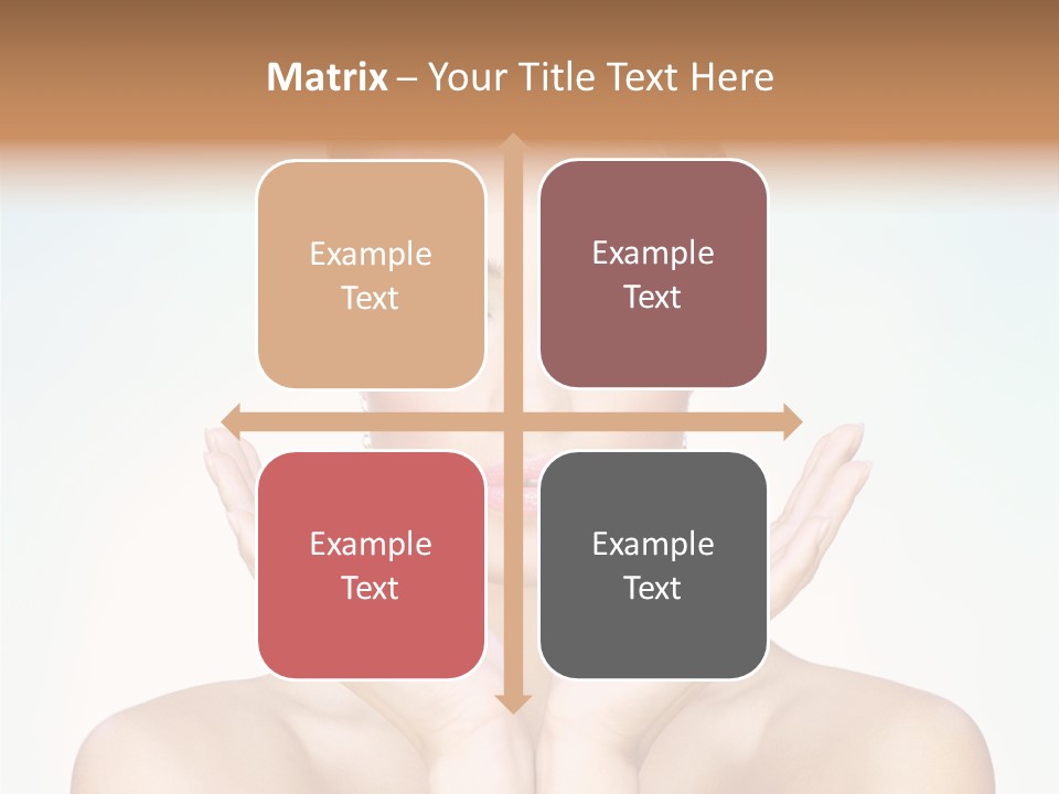 Female Girl Pretty PowerPoint Template