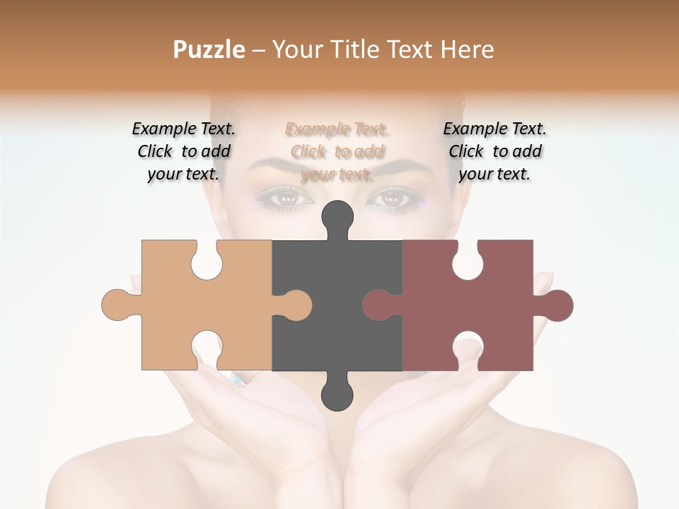 Female Girl Pretty PowerPoint Template