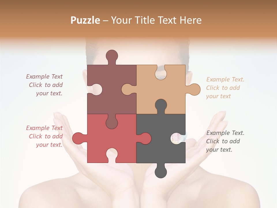 Female Girl Pretty PowerPoint Template