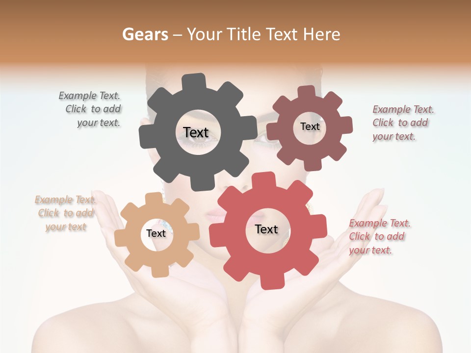 Female Girl Pretty PowerPoint Template