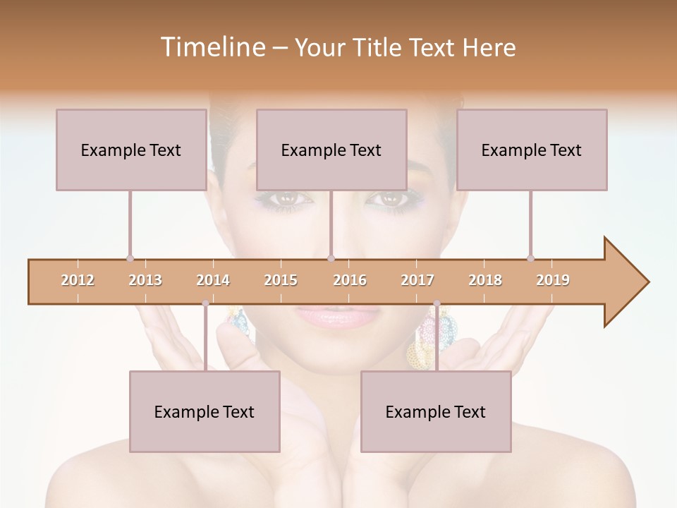 Female Girl Pretty PowerPoint Template