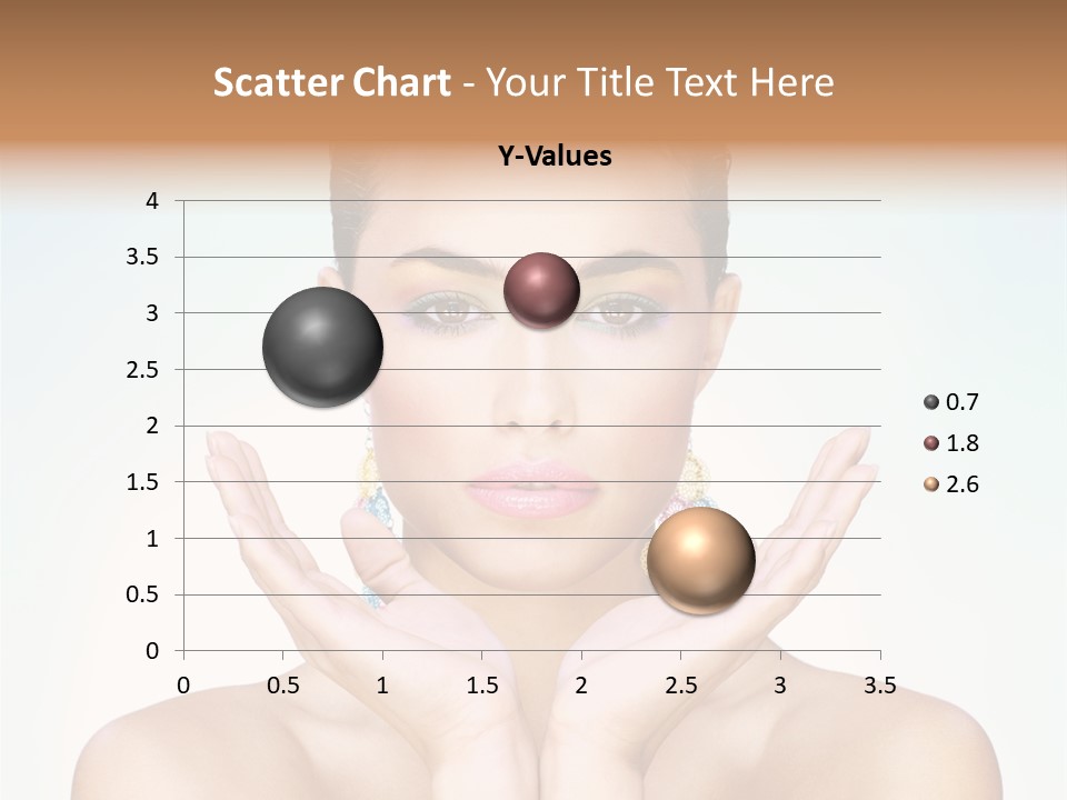 Female Girl Pretty PowerPoint Template