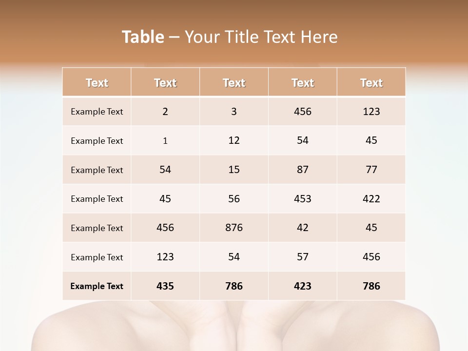 Female Girl Pretty PowerPoint Template