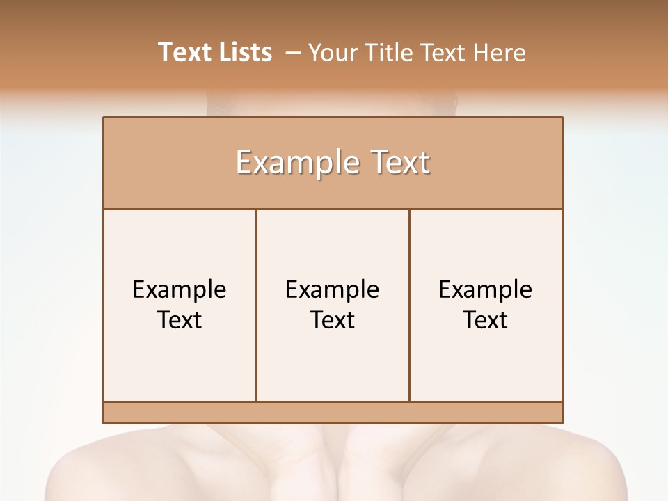 Female Girl Pretty PowerPoint Template