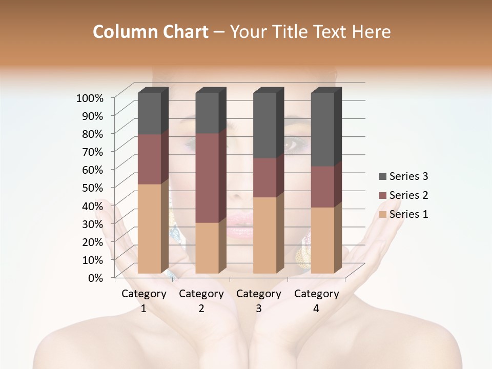 Female Girl Pretty PowerPoint Template