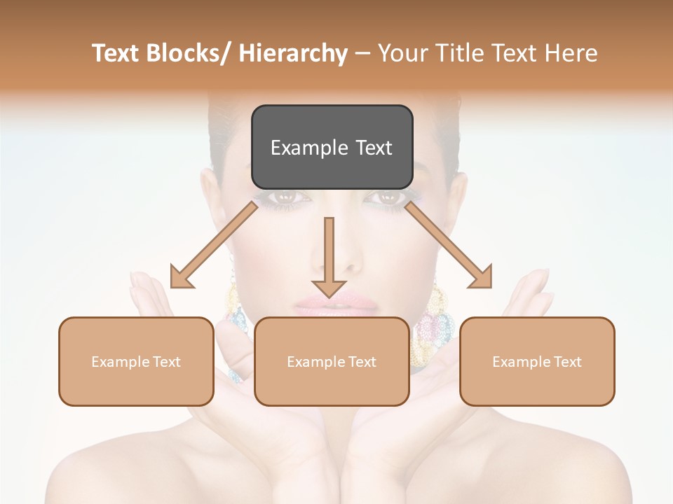 Female Girl Pretty PowerPoint Template