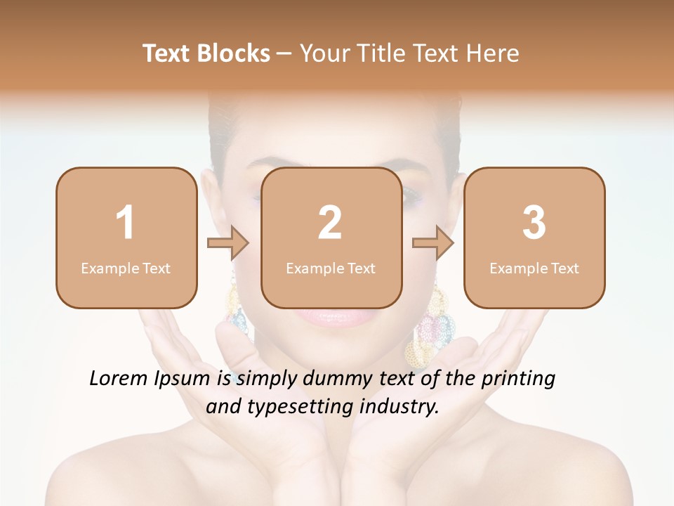 Female Girl Pretty PowerPoint Template