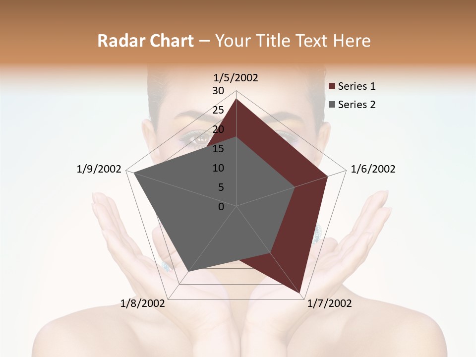 Female Girl Pretty PowerPoint Template