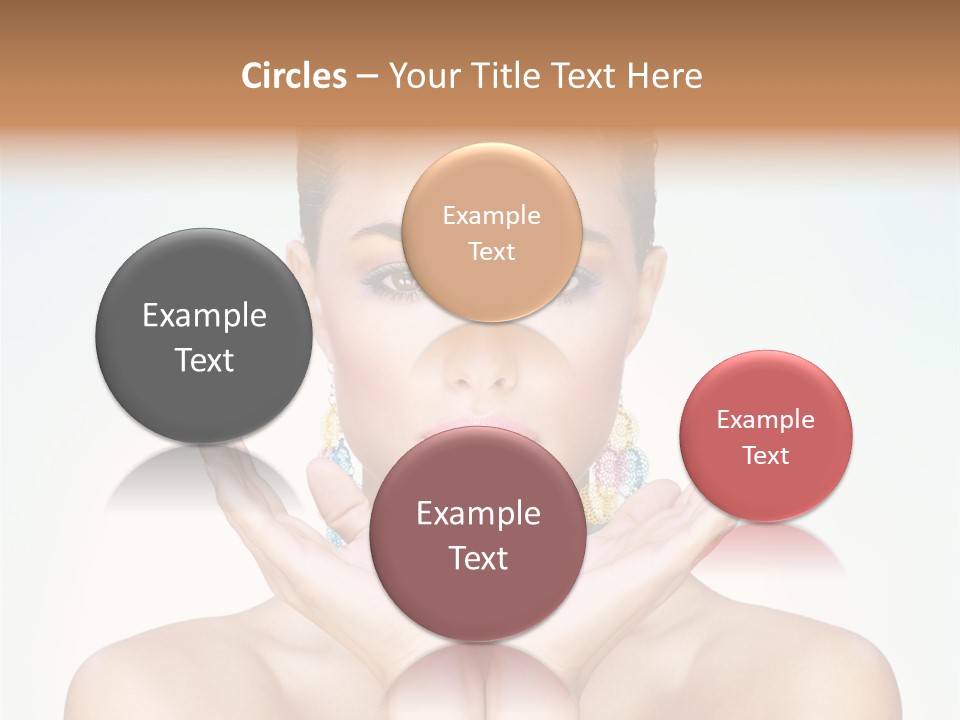 Female Girl Pretty PowerPoint Template