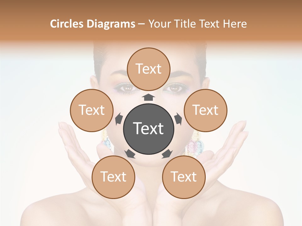 Female Girl Pretty PowerPoint Template