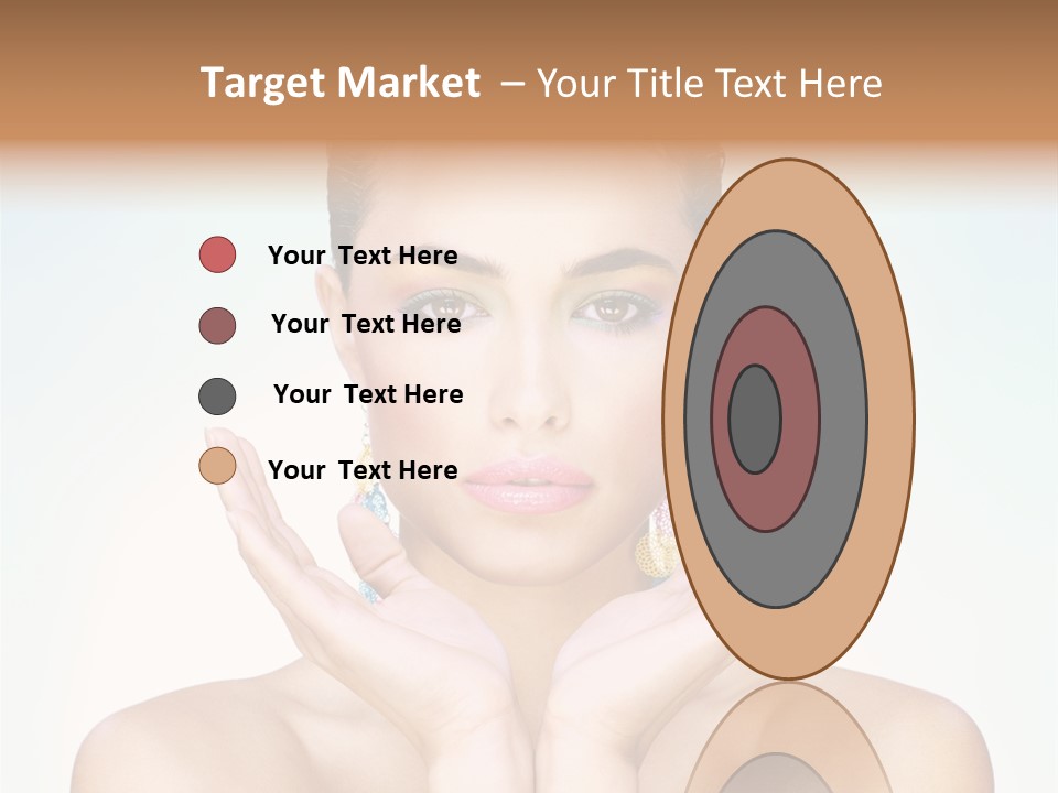 Female Girl Pretty PowerPoint Template