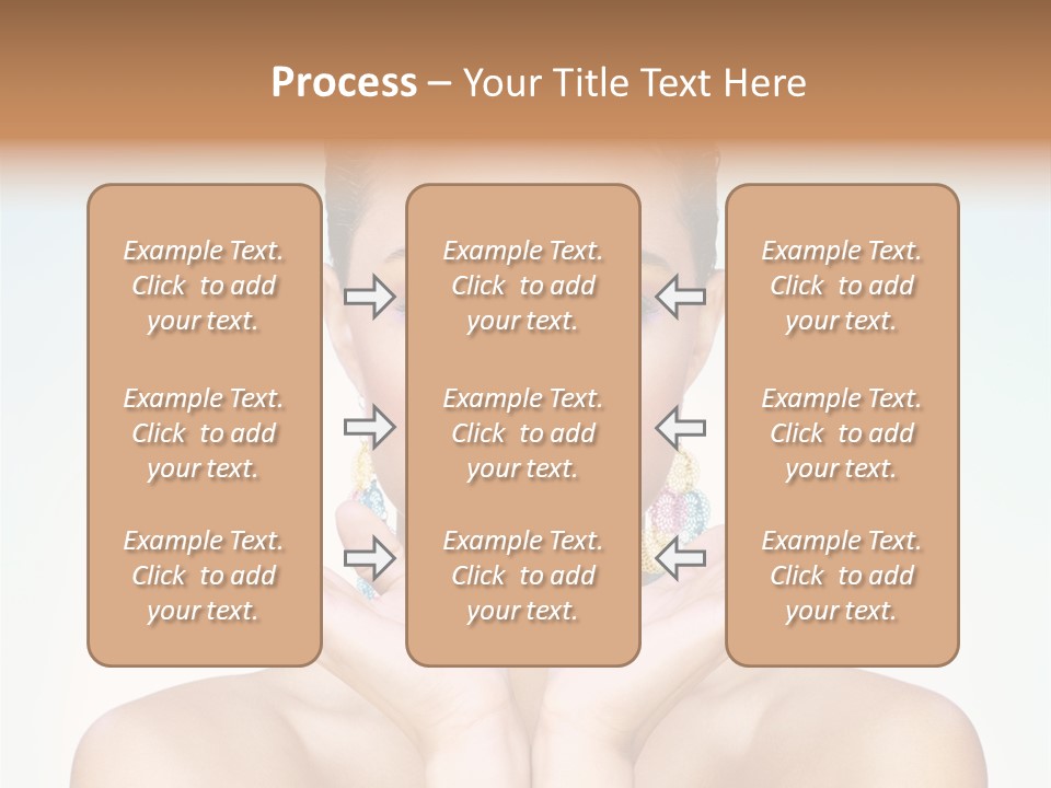 Female Girl Pretty PowerPoint Template