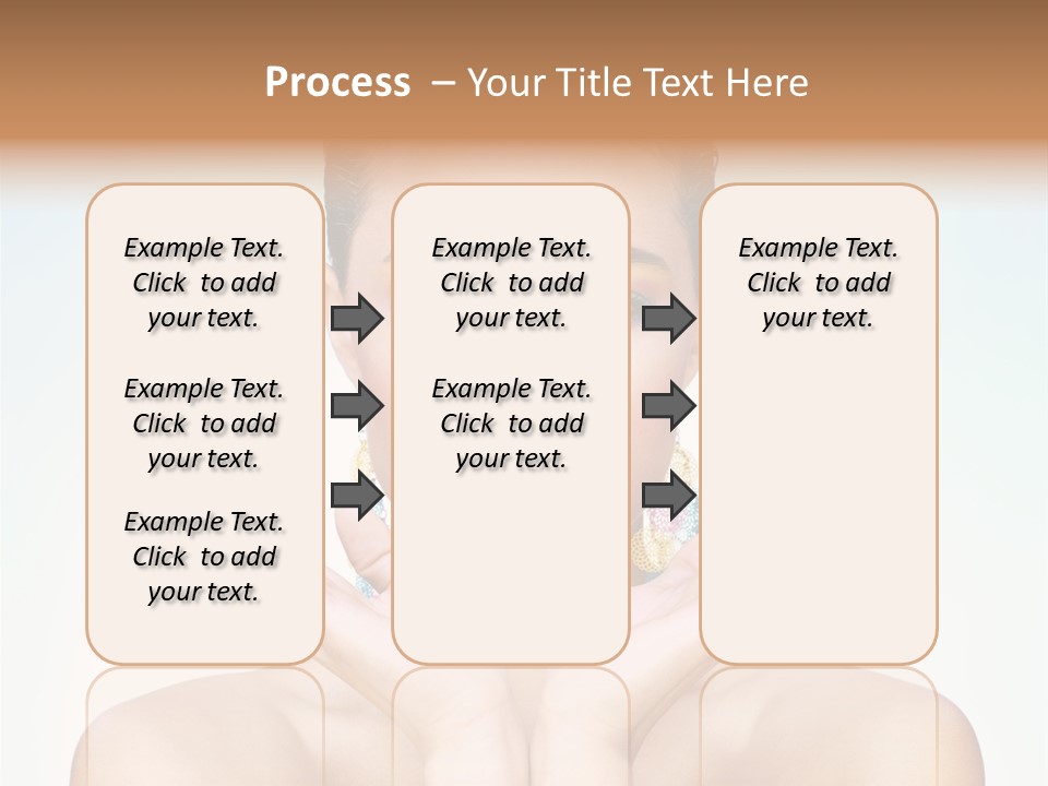 Female Girl Pretty PowerPoint Template